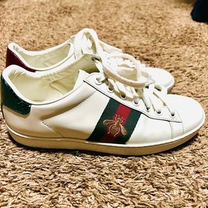 GUCCI New Ace Sneaker Bee Womens Size 36 EU 6 US
